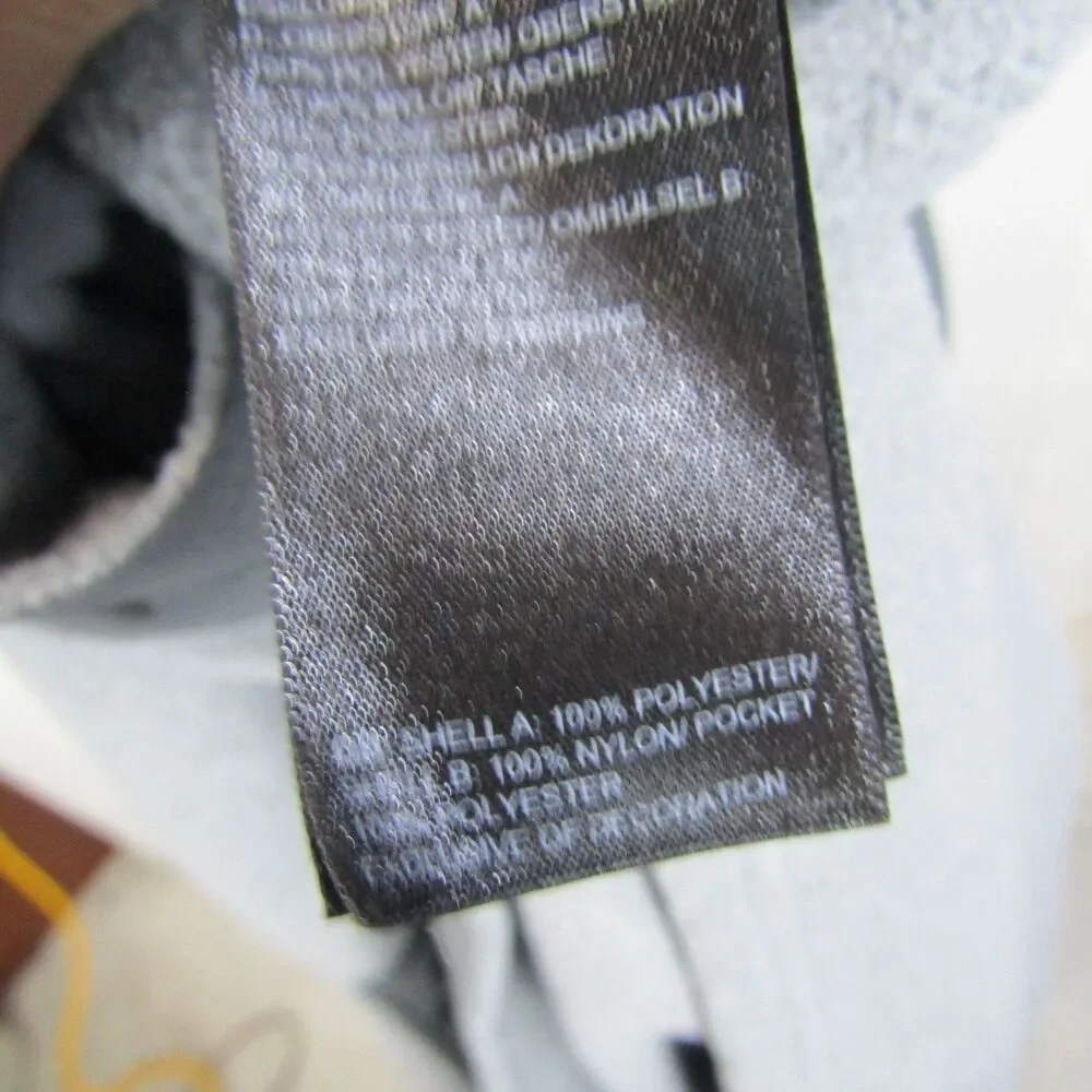 The North Face Denali Men's XL Gray Black Fleece Pullover Snap Front Jacket